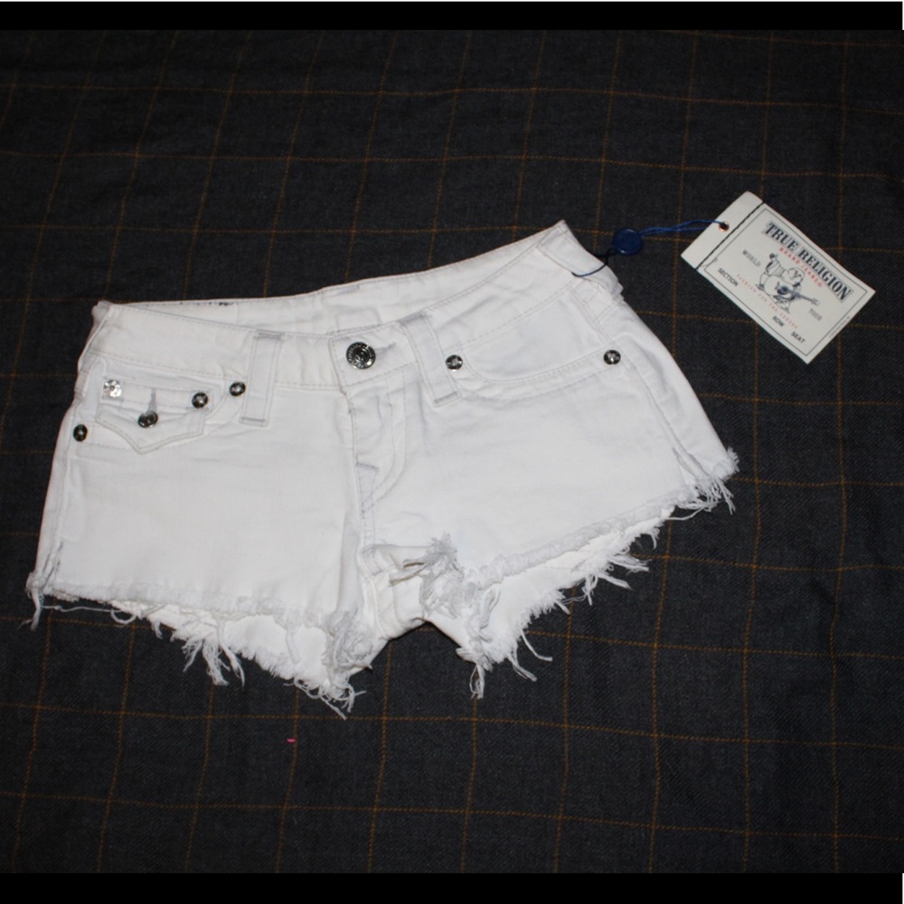 True Religion Cut off Jean Shorts